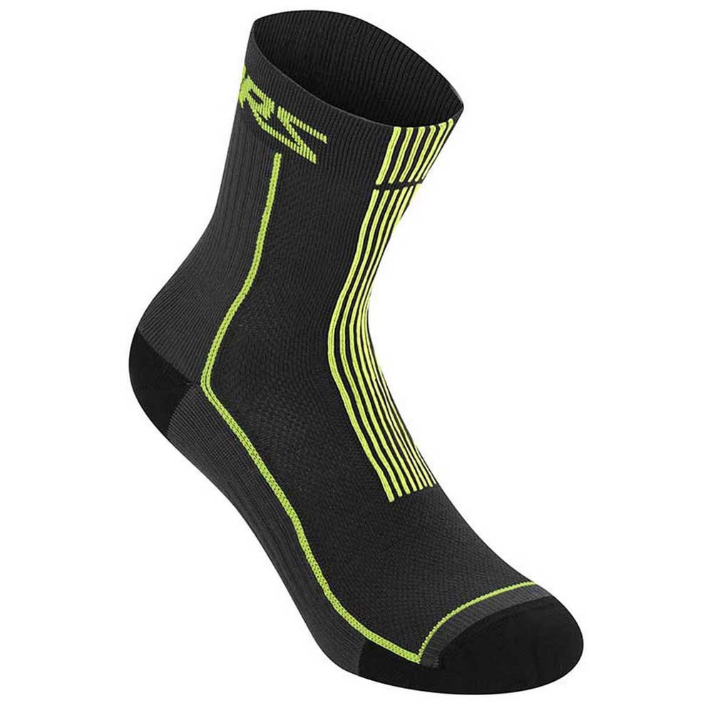 Alpinestars MTB Summer Socks 15 - ponožky black/acid yellow
